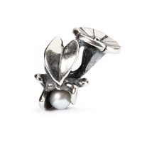 Charm Trollbeads Donna Fiori di nascita in Argento Perla TAGBE-00035 - TAGBE-00035